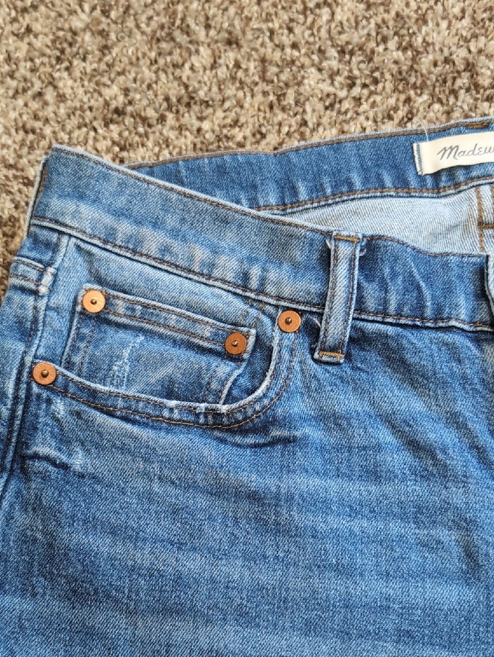 Madewell Slim Mid Rise Boy Jean Roomy Size 27 - Picture 7 of 13